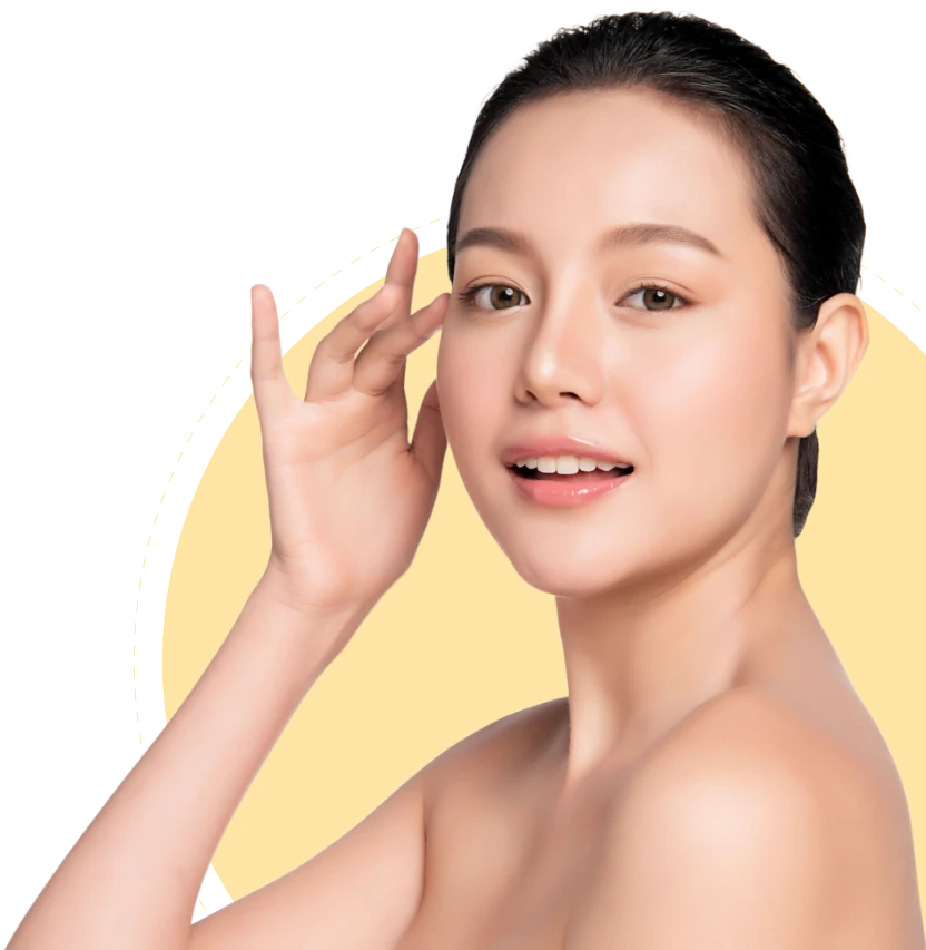 beauty and natural skin model